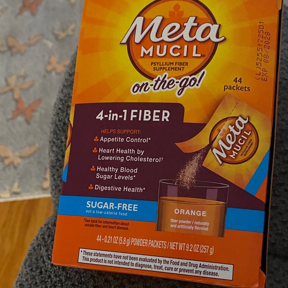 Metamucil Orange Fiber Supplement Packets